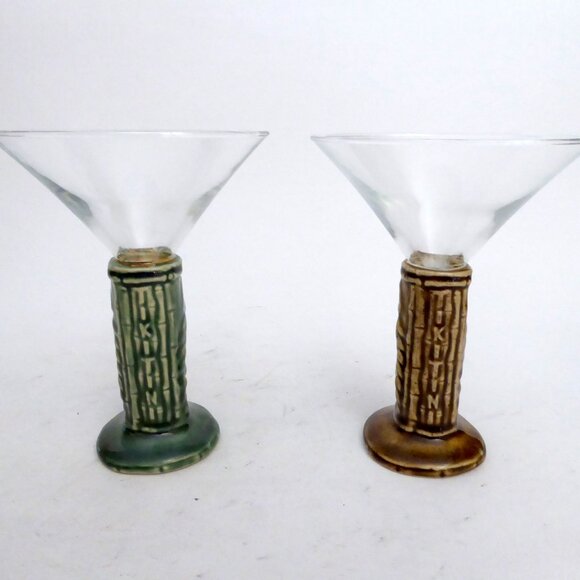 NEW IN BOX TIKI FARM TikiTini MARTINI HYBRID GLASS & CERAMIC TIKI GLASS SET - Picture 4 of 11